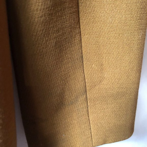 Rachel Roy Tan Coat With Notch Collar And Stylish Front Zip Closure, Size Small - Picture 7 of 9